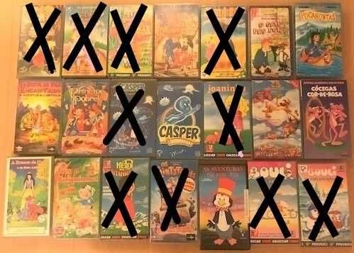 Filmes de Banda Desenhada em VHS