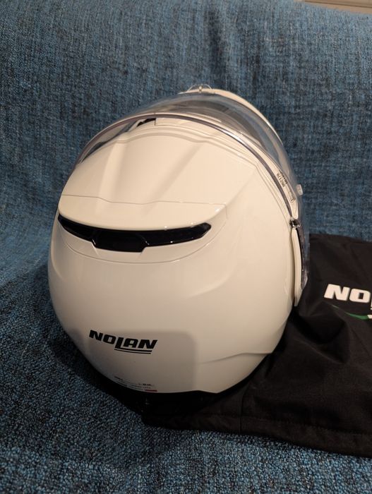 Capacete Modular Nolan N100-6 Branco Topo de Gama (Tamanho L) – Como Novo!