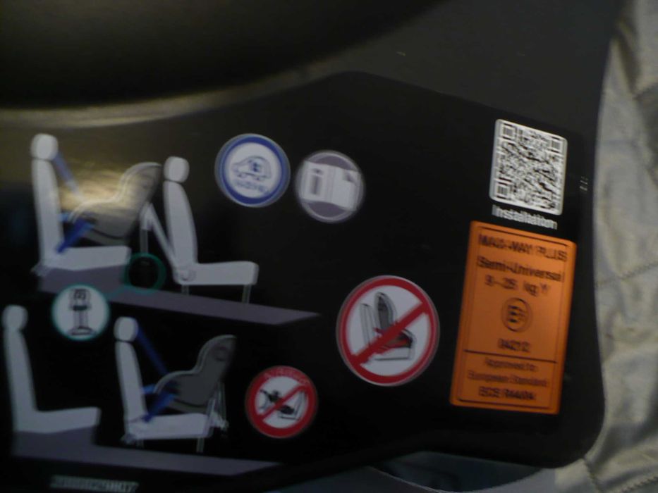 Romer Britax Max Way Plus Semi Universal do 25 kg tyłem