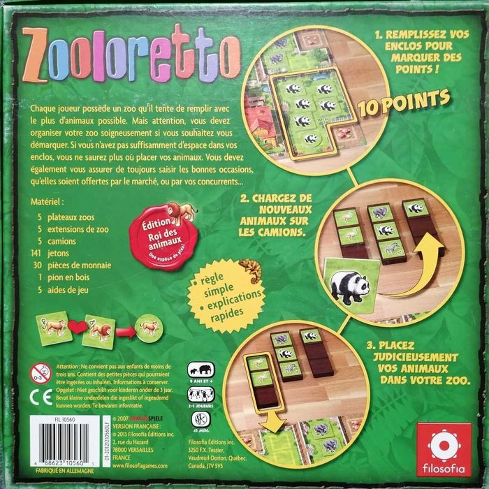 Zooloretto - jogo de tabuleiro