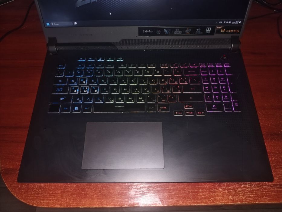 Ноутбук ASUS ROG Strix 17,3 дюйми 144Hz Ryzen 7 4800H 16 ядер RTX3050 4 gb SSD 512Gb