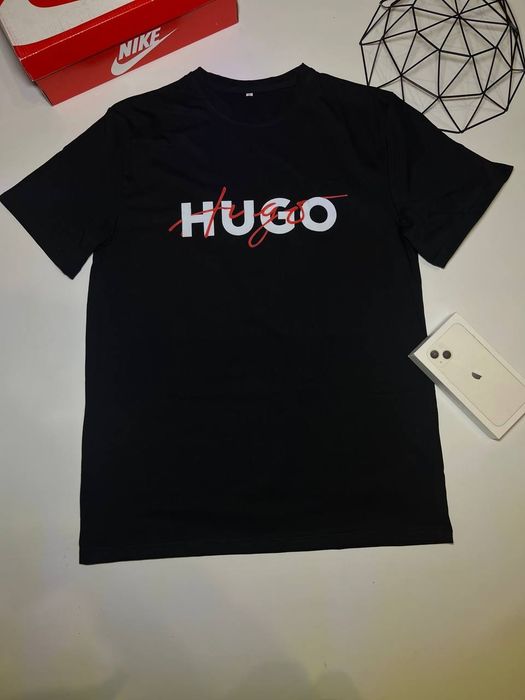 Футболка Hugo Boss / Чорна Хуго Босс / Boss/ футболки /хуго бос/ унісекс / дешево /ХУГО/ХУГО БОСС