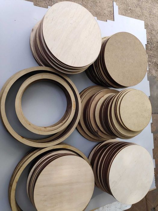 круги та кільця із фанери, МДФ