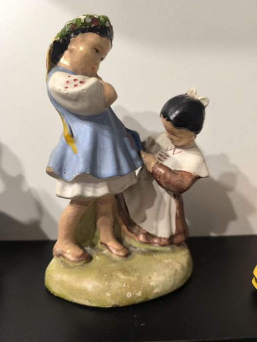 Статуэтка "Подружки" Гипс.СССР Крымская артель.50-е годы хх века