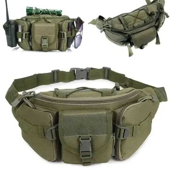 Поясна тактична сумка бананка тактическая барсетка військова tac хаки
