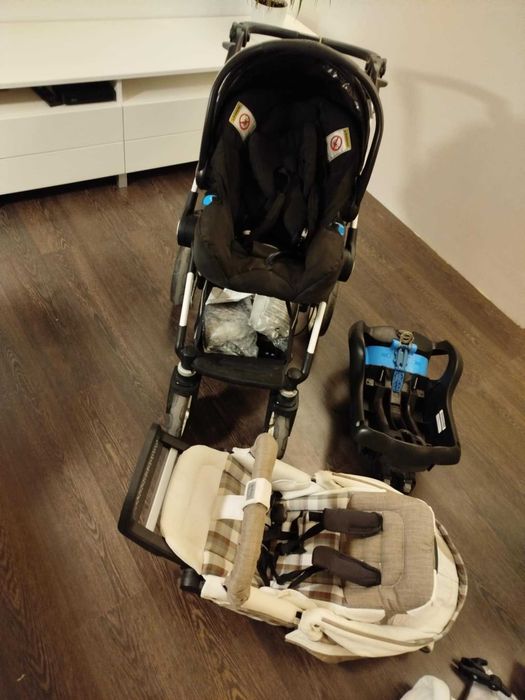 Spacerówka Wózek dziecięcy teutonia gondola fotelik 3w1