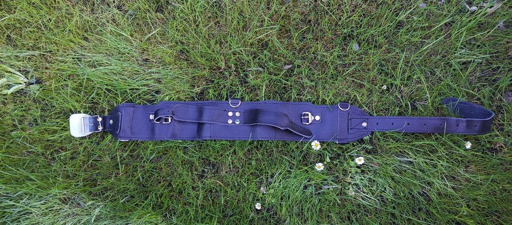 Pas skórzany biodrowy wielofunkcyjny + plus torba brezentowa