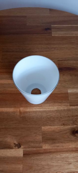 Candeeiro de Teto Abajour de Vidro Branco