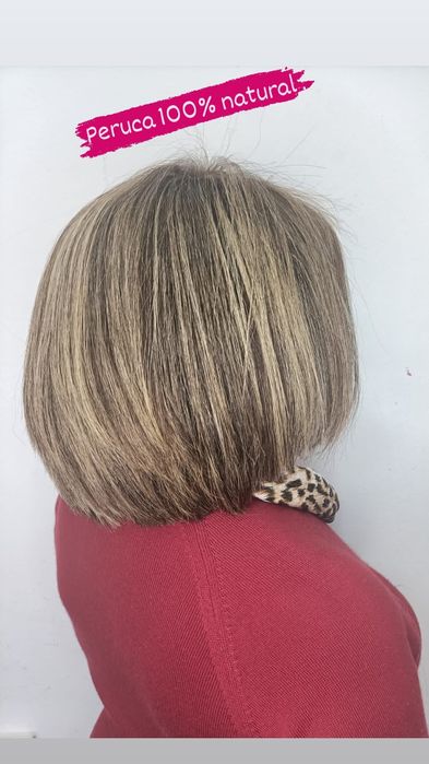 Perucas de cabelo 100% natural qualidade premium.