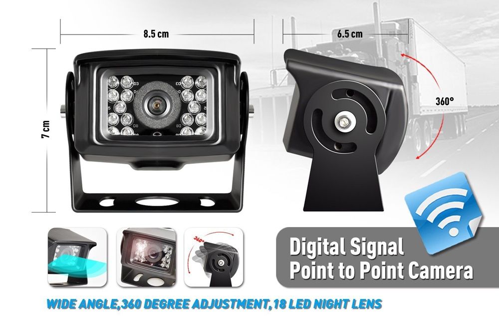 Conjunto 2 Câmaras traseiras wireless e monitor 7 polegadas NOVO