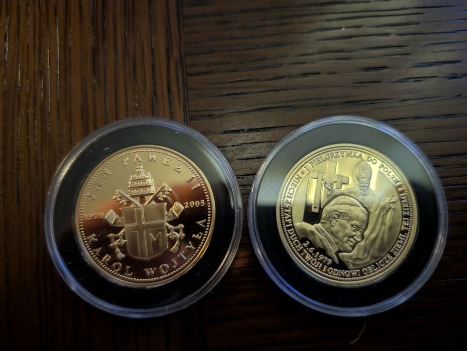 2 monety karol wojtyła papież jan paweł II