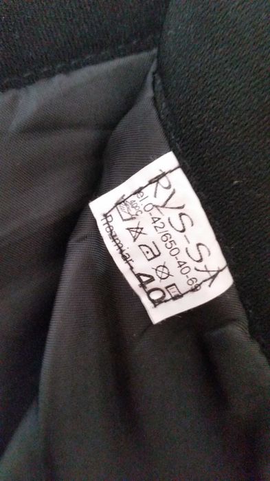 Czarna elegancka długa spódnica rozmiar 40