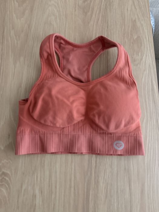 Biustonosz, stanik sportowy Push Up Coral Gym Glamour