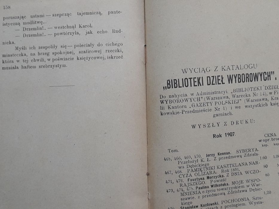 "CIURY" tom 1 + 2 Wiktor Gomulicki 1907 Warszawa Biblioteka Dzieł Wyb.