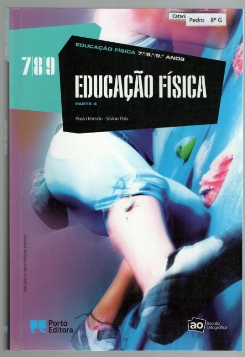 Vendo 4 livros escolares educação fisica 7 8 9 ano