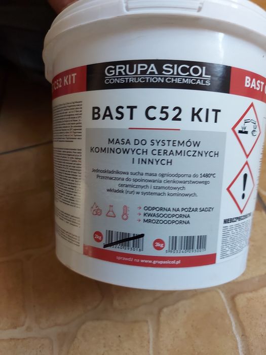 Masa do systemów kominowych ceramiczne