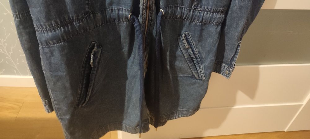 Kurtka jeansowa cienka r. S jak NOWA