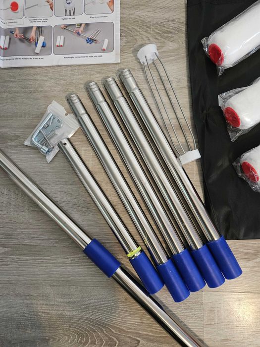 Zestaw do malowania – kij teleskopowy 204 cm + 3 wałki