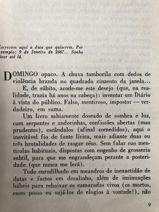 Imitação dos Dias de José Gomes Ferreira