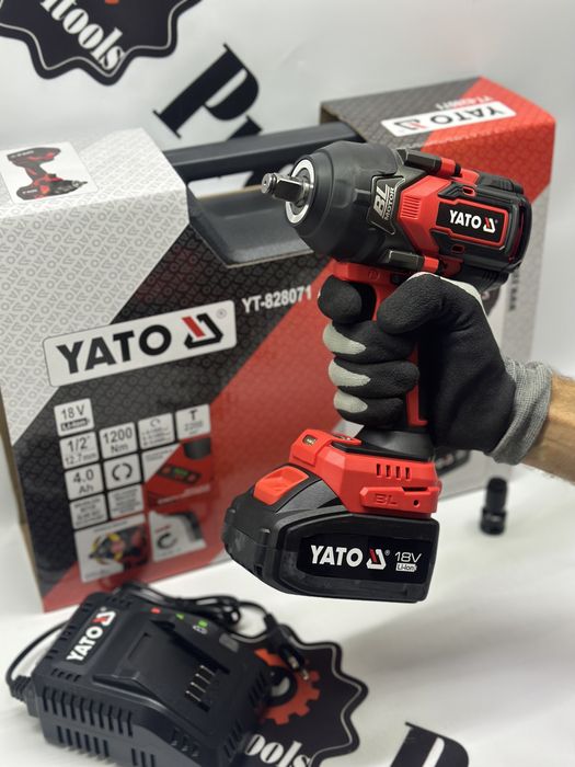 Ударний акумуляторний гайковерт 18В, YATO YT-828071