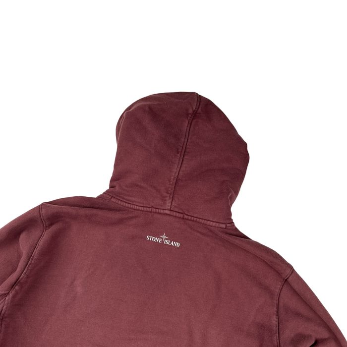 Stone Island оригінал худі 2019 бордовий бавовна розмір L/XL