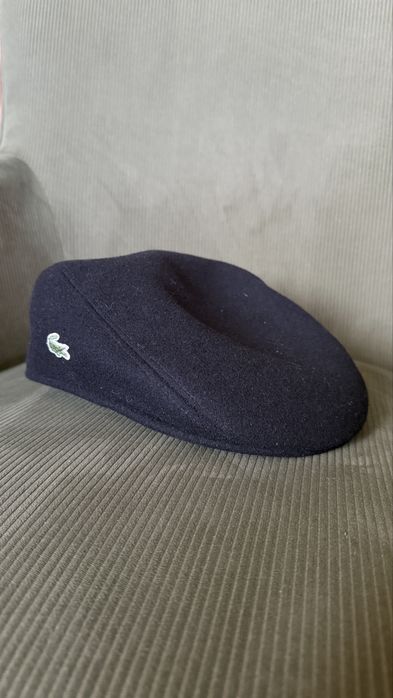 Оригінальна вовняна кепка Lacoste / flat cap / 80% wool