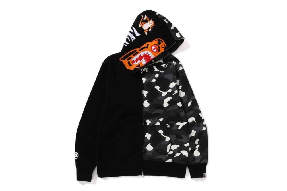 BAPE City Camo Tiger Shark Full Zip Hoodie