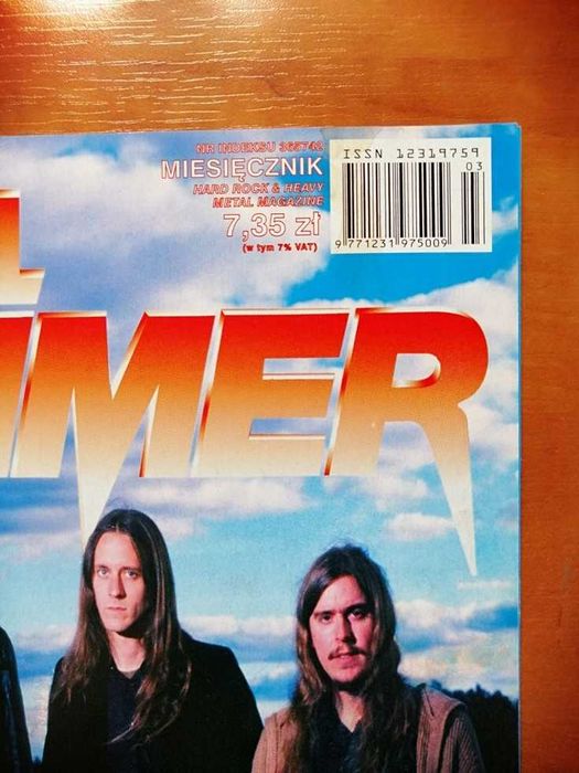 Gazeta magazyn miesięcznik Metal Hammer marzec 2003. Nr 141, 3/2003.