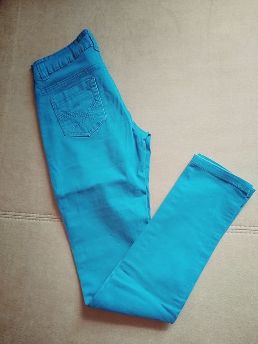 Spodnie jeansowe jeansy rurki 158