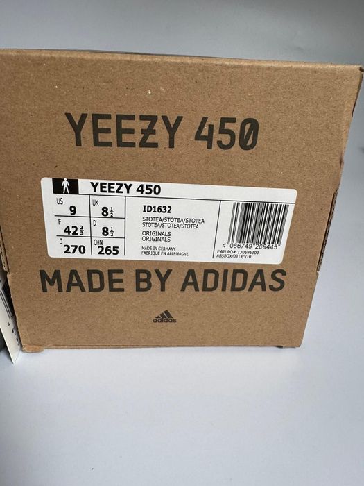 Nowe sneakersy męskie ADIDAS YEEZY 450 szare 42 2/3