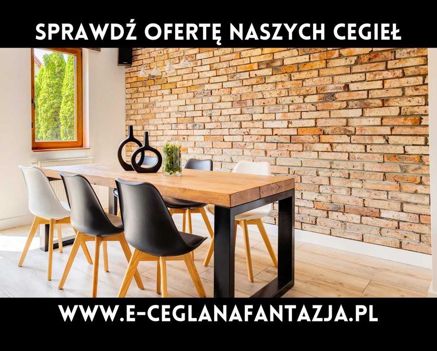 Cegła na ścianę, Dekoracyjna, Elewacyjna, Płytki z Cegły - Lico