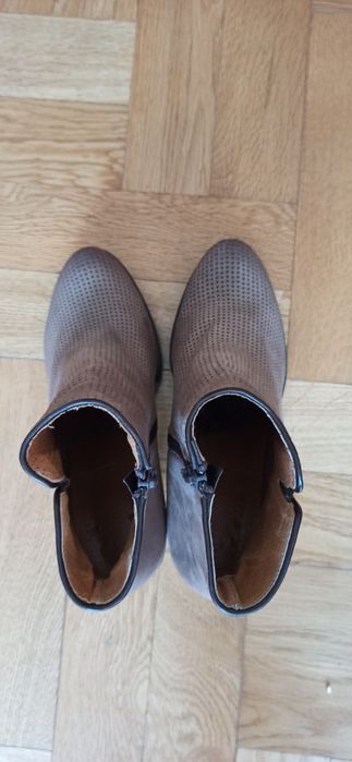 Botki skórzane wiosenne rozmiar 39