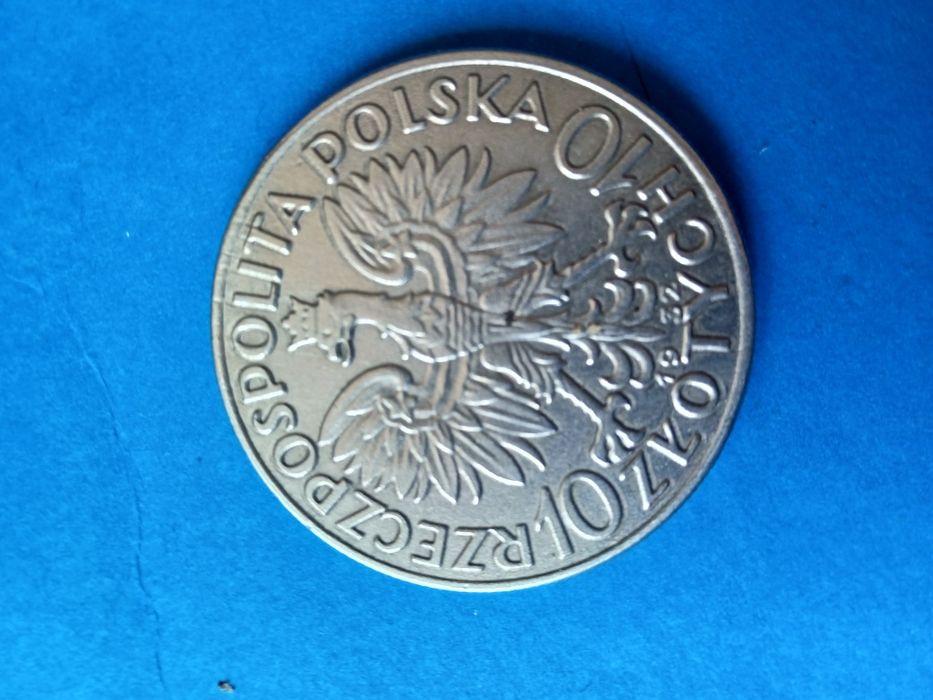Moneta głową kobiety 10 zł,1932r.