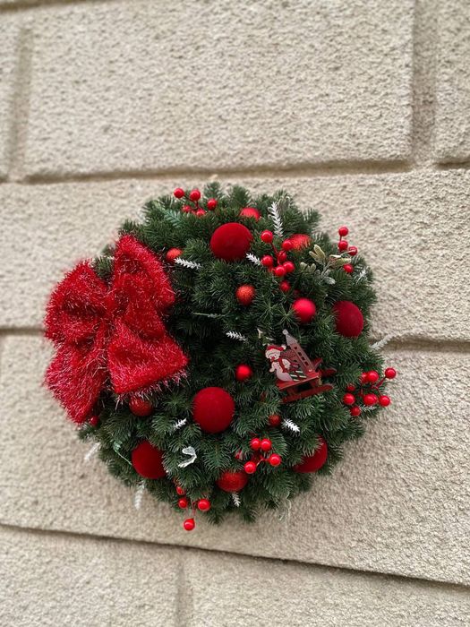 Новорічний декор, вінок, композиція