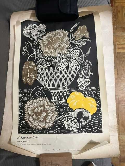 Poster de exposição de Jorge Nesbilt