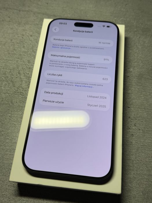 iPhone 16 Pro Max 256GB Black Titanium.