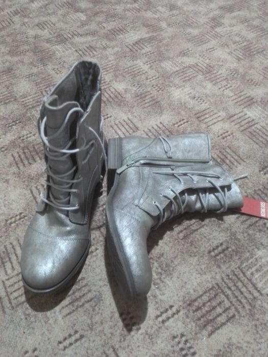 Ботинки мужские винтажные, "Mustang", размер 44, натуральная кожа