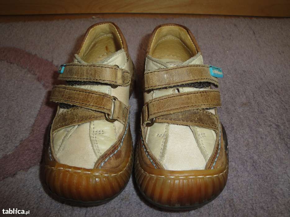 Buciki PETIT Shoes roz. 21-skóra naturalna , półbuty na rzep