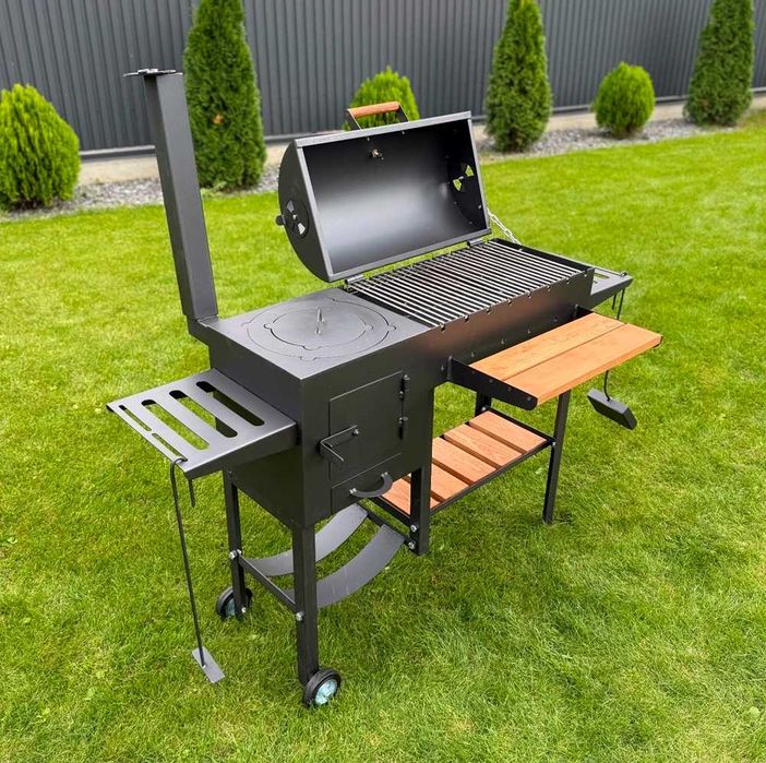 Мангал-барбекю з пічкою 4 мм на 8 шампурів - створює шедеври-барбекю