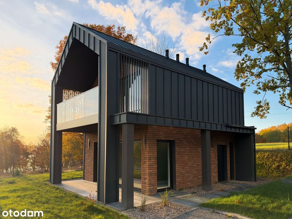 Mazury | Nowy dom całoroczny 70 m², 200m od jeziora Szeląg Mały