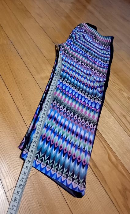 Legginsy skajkowe geometryczny wzór XL
