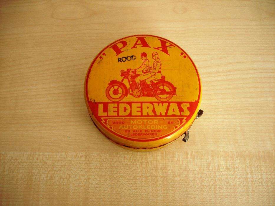 lata cera PAX  Lederwas antiga