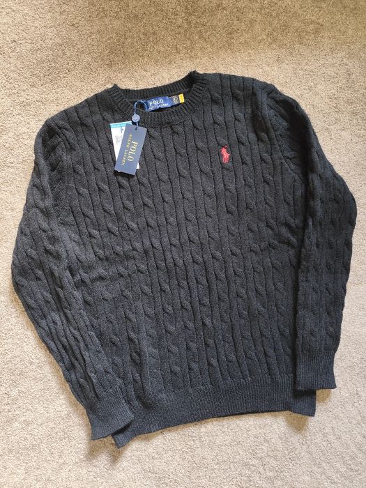 Camisola Polo Ralph Lauren L | Cable Knit Preta