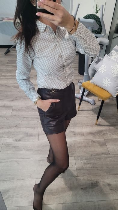 Biała elegancka koszula we wzorki Marc O'Polo S