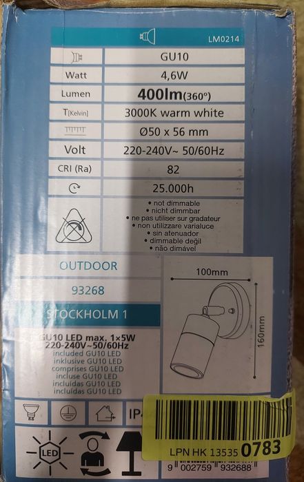 PROMOCJA ! Lampa zewnętrzna /kinkiet EGLO