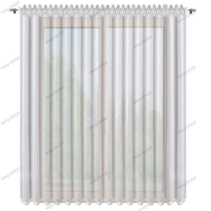 Firana z gładkiego woalu 250x400 firany salonowe pokojowe