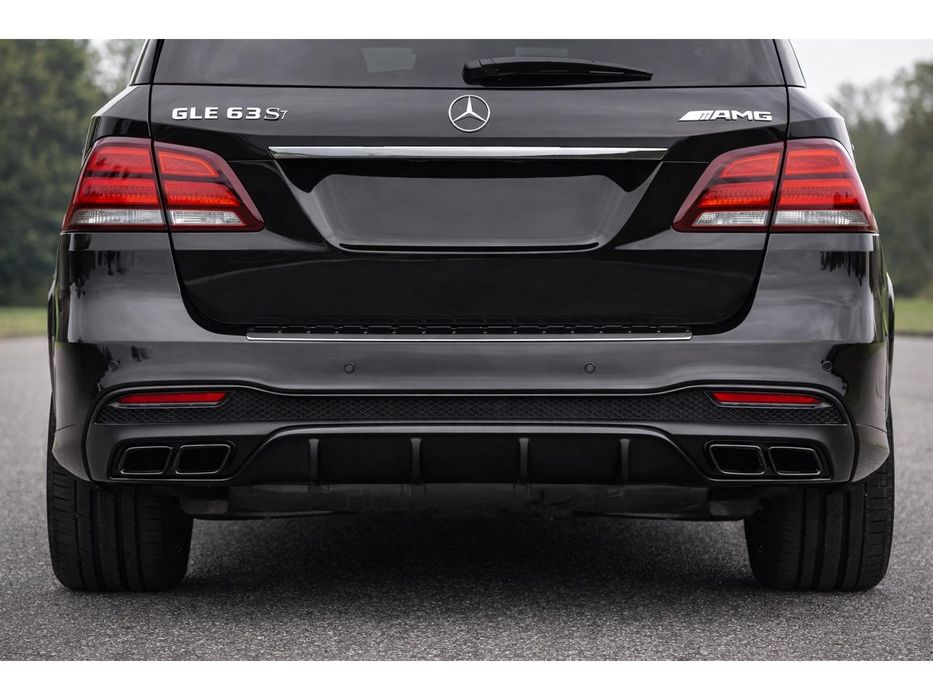 Mercedes GLE/ML сlass W166 Задній дифузор для GLE дизайн GLE63 Black