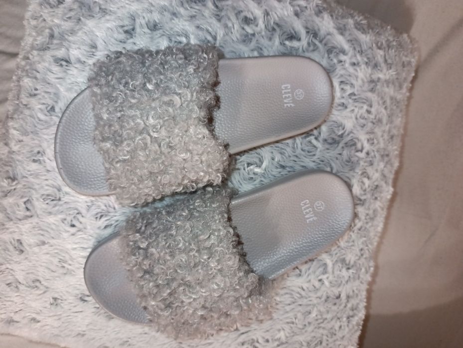 Pantofle baranek futerko 37 Nowe