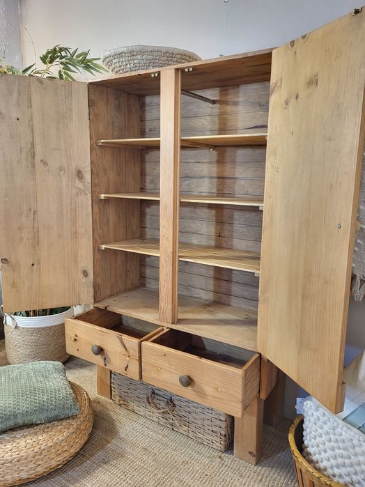 armario, estante, louceiro, prateleiras, decoração, rustico