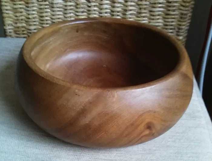 Stylowa drewniana misa